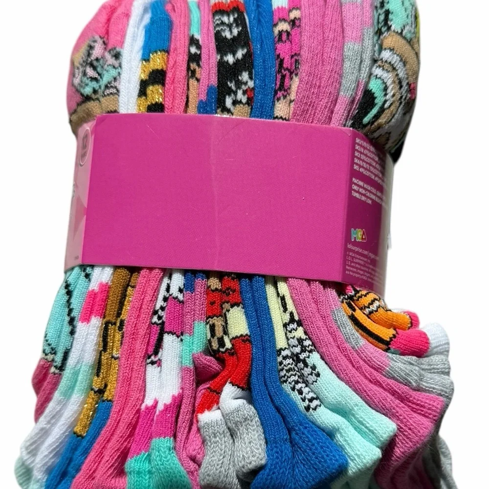 LOL SURPRISE NO SHOW SOCKS 12 Pairs Youth Girls Size Large 4-8
